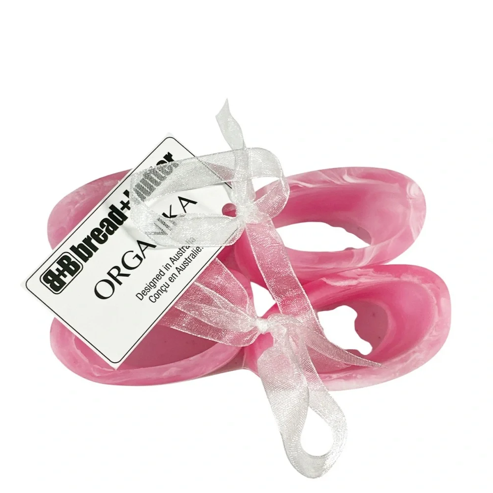 NEW Bread + Butter Oval PINK NAPKIN RING Set/4